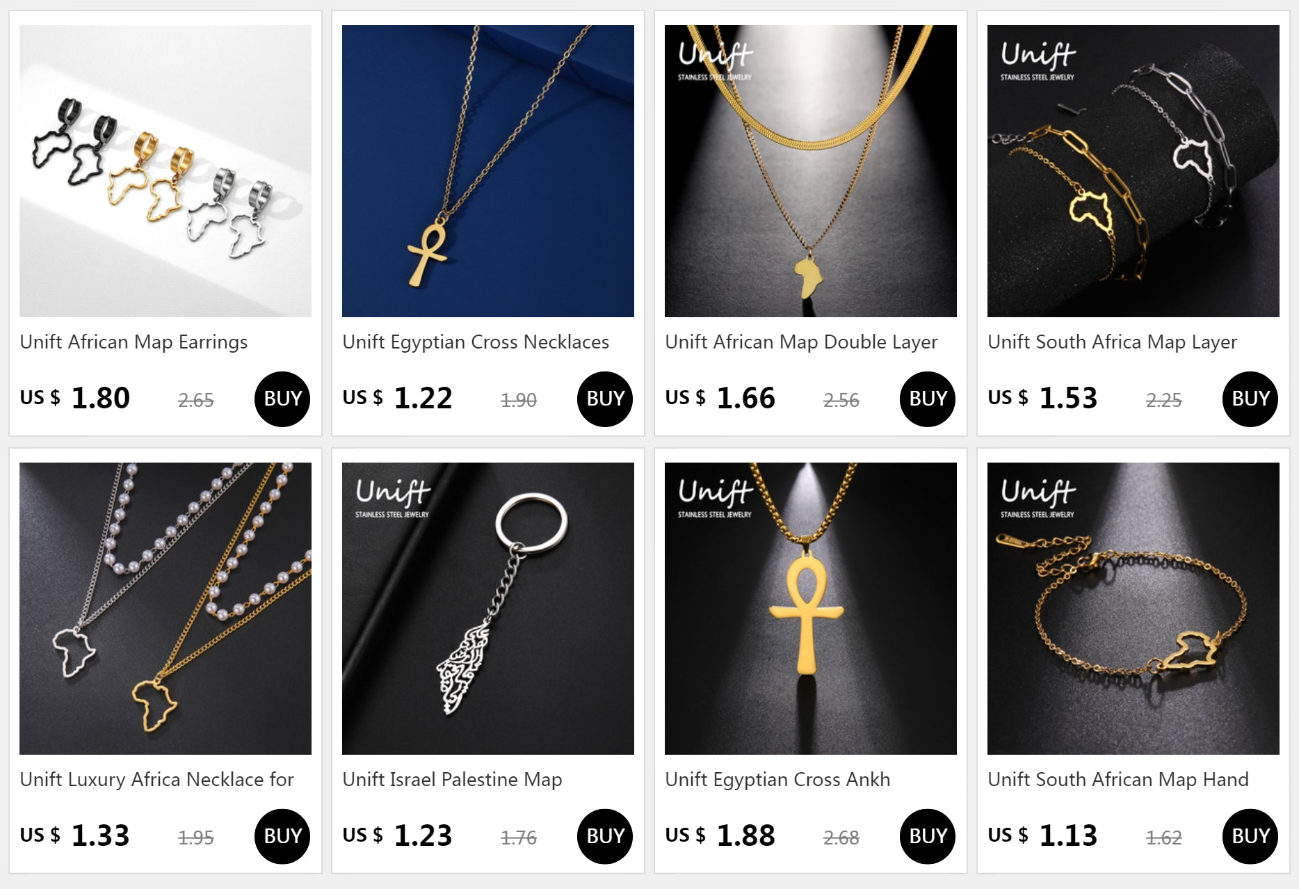 Giraffe Elephant Map Earrings Animal Africa Safari Stainless Steel Women Earrings Trendy Statement Jewelry Party Gift 2025