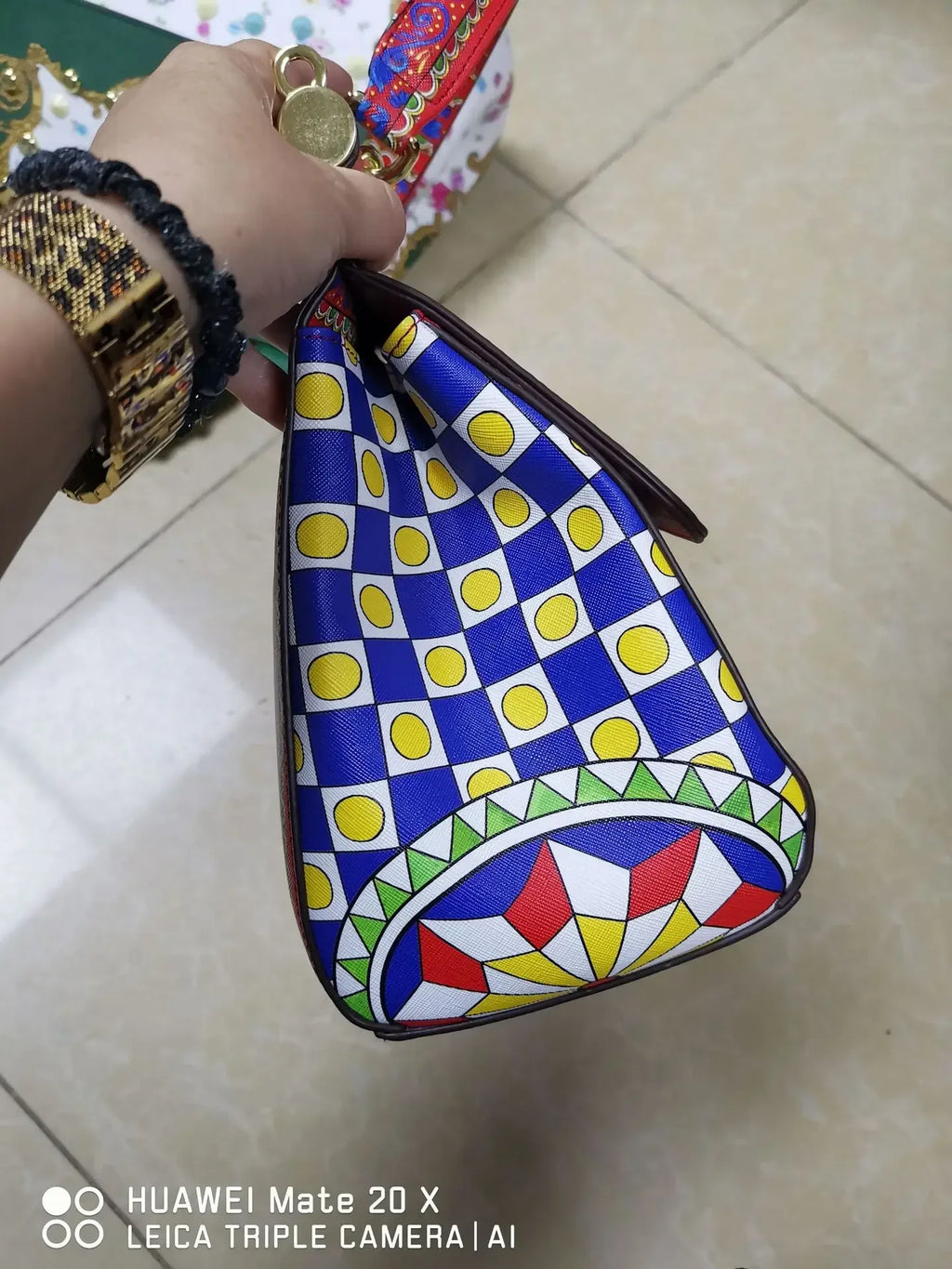 Women Bags Leather vintage painting Art Purse Handbags Girl Shoulder Bag Cross Body Messenger Bag Female Totes Braccialini Style