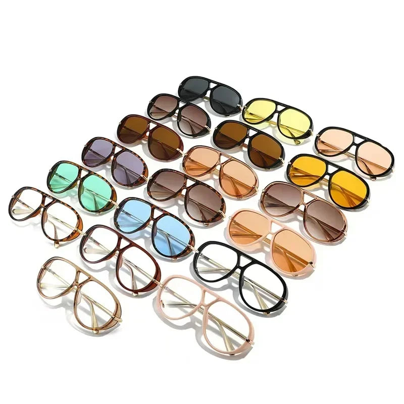 Fashion Leopard Print Alloy Sunglasses