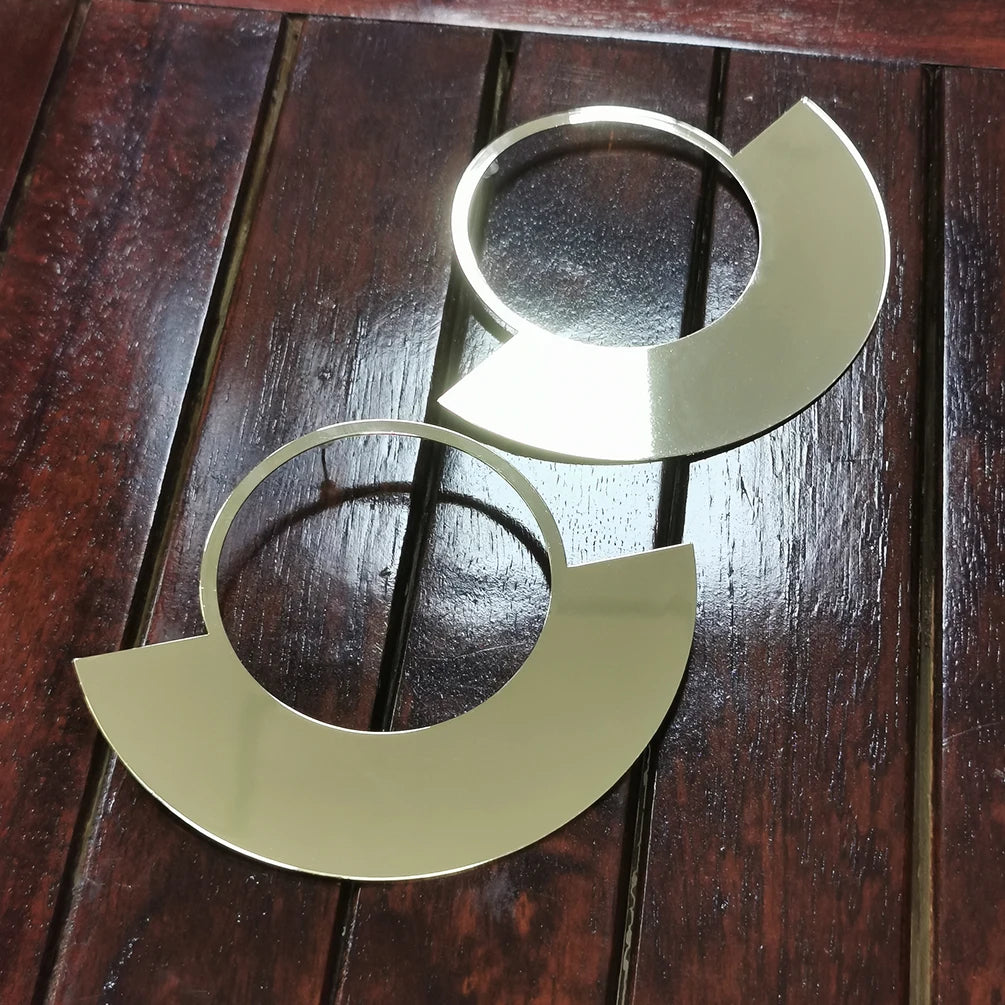 African Gold Drop Earrings