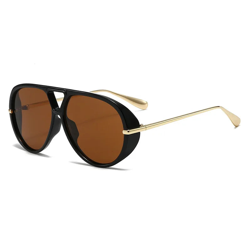 Fashion Leopard Print Alloy Sunglasses