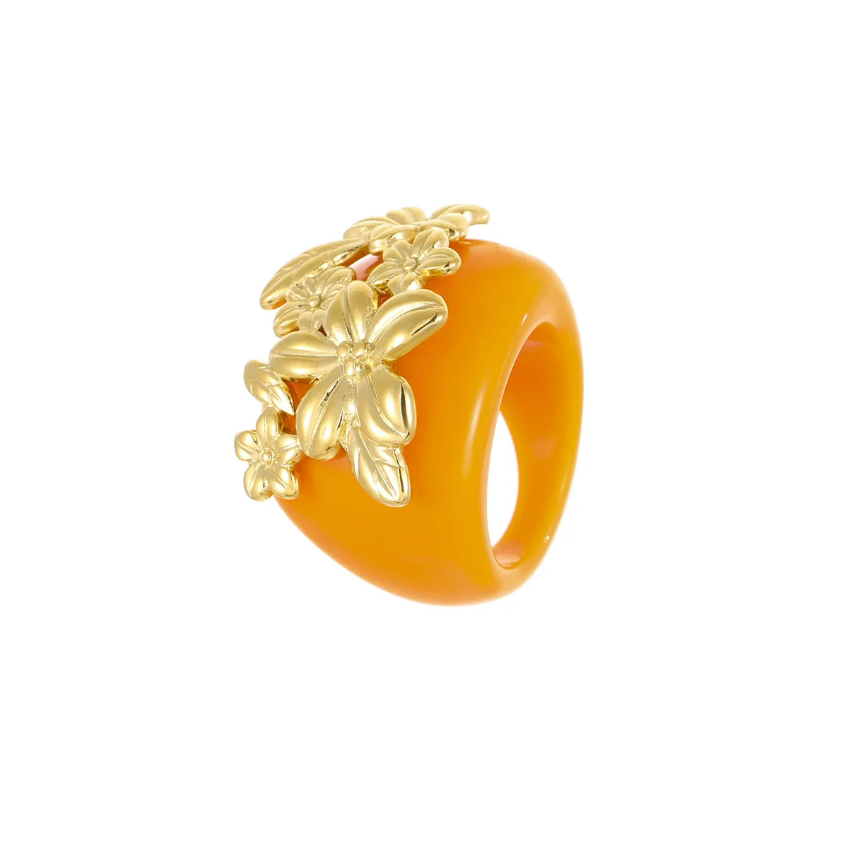 Vedazzling Resin Large Flower Ring