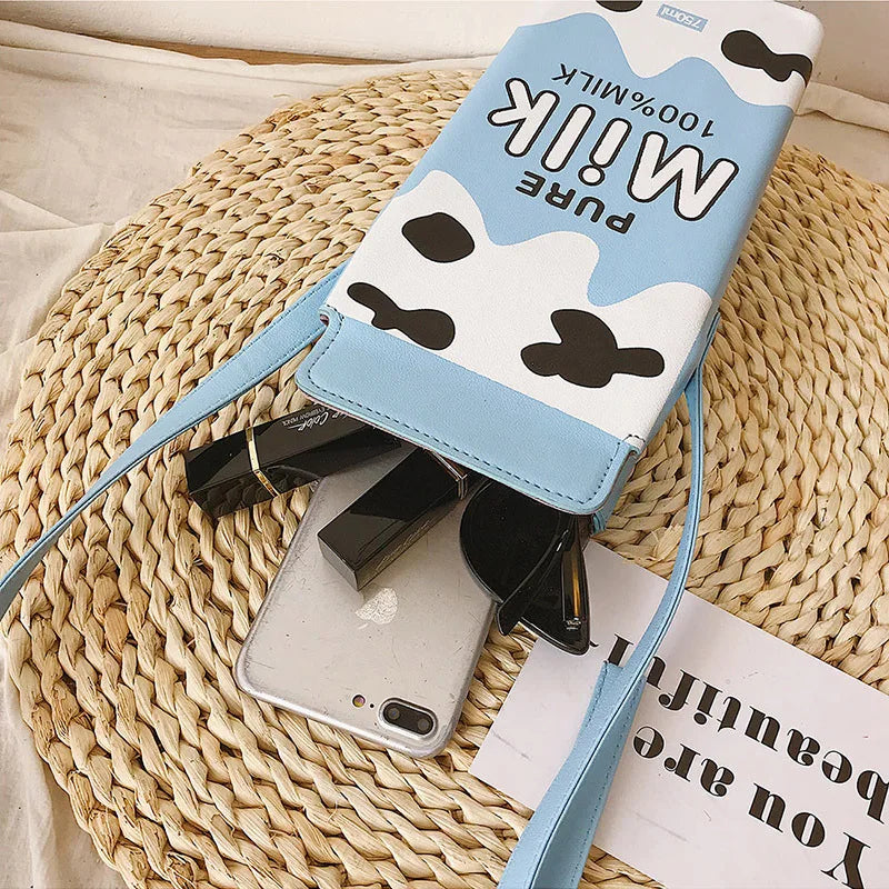 Vedazzling Milk Box Women Shoulder Bag