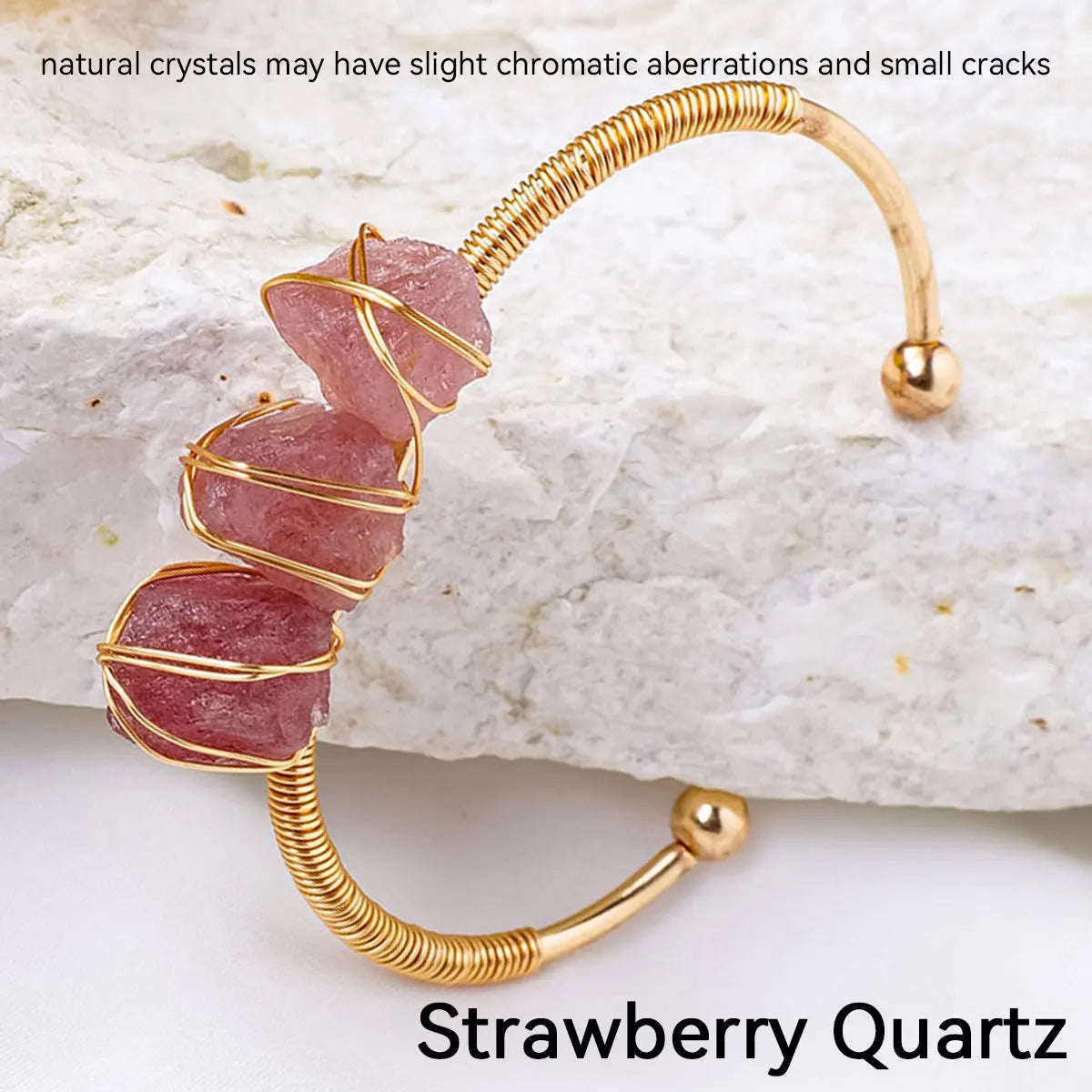 Crystal Rough Raw Stone Bracelet