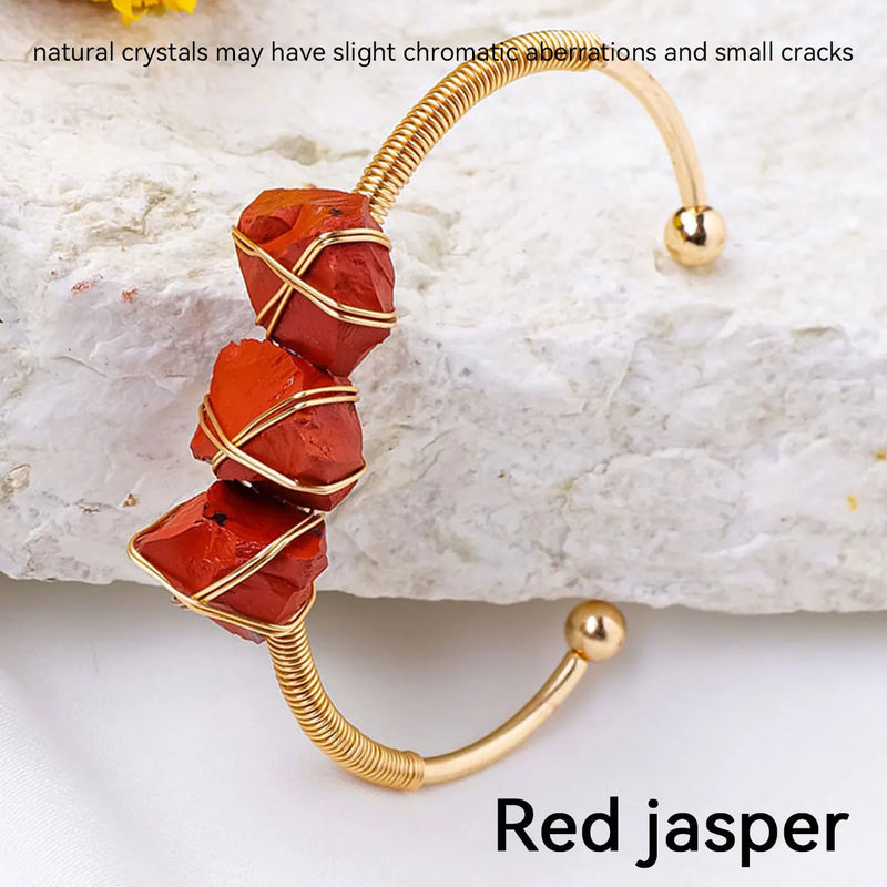 Crystal Rough Raw Stone Bracelet
