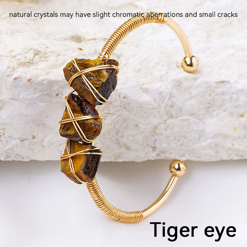 Crystal Rough Raw Stone Bracelet