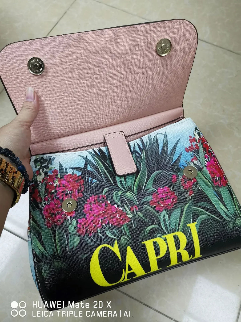 Women Bags Leather vintage painting Art Purse Handbags Girl Shoulder Bag Cross Body Messenger Bag Female Totes Braccialini Style