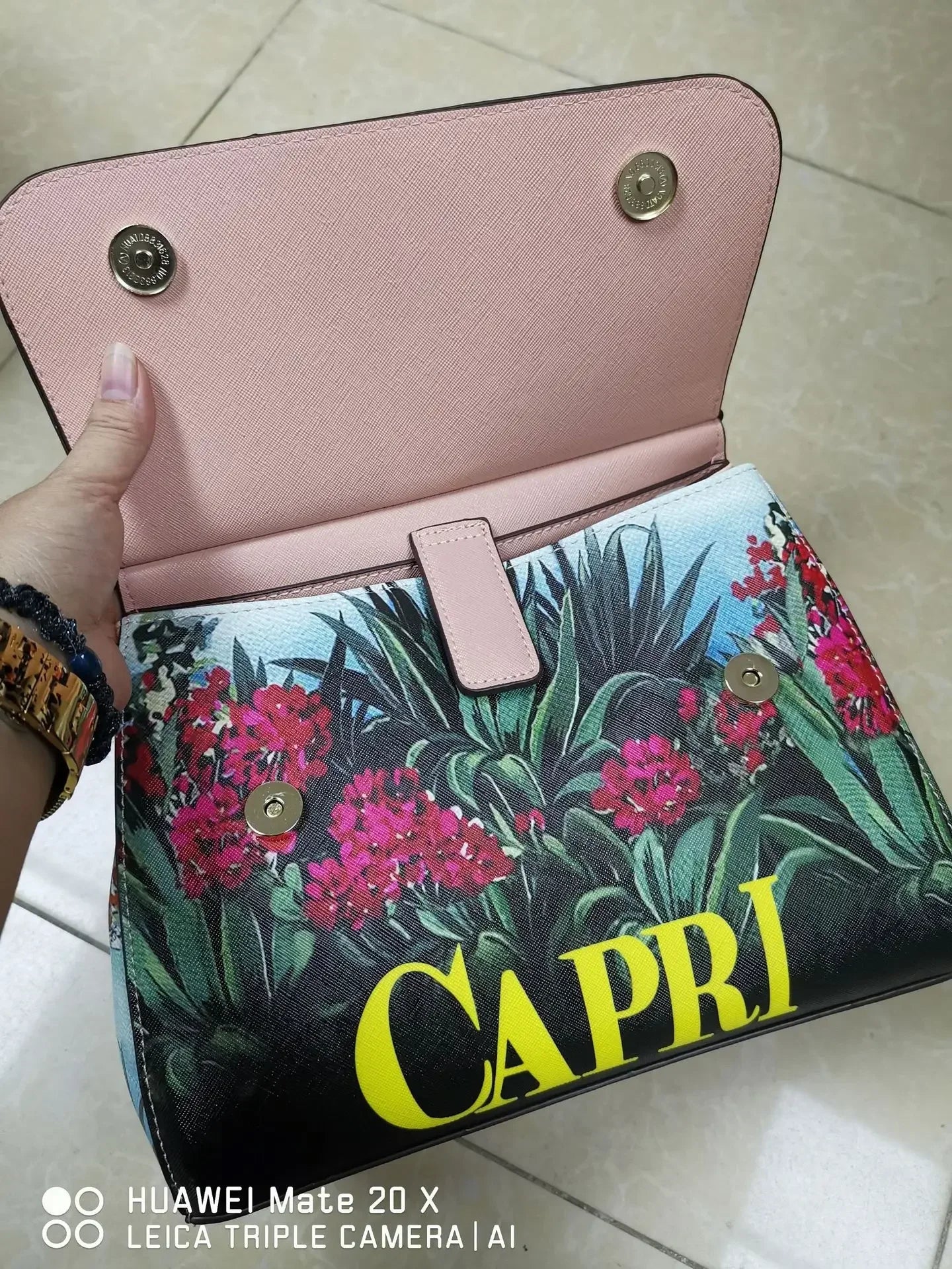 Women Bags Leather vintage painting Art Purse Handbags Girl Shoulder Bag Cross Body Messenger Bag Female Totes Braccialini Style