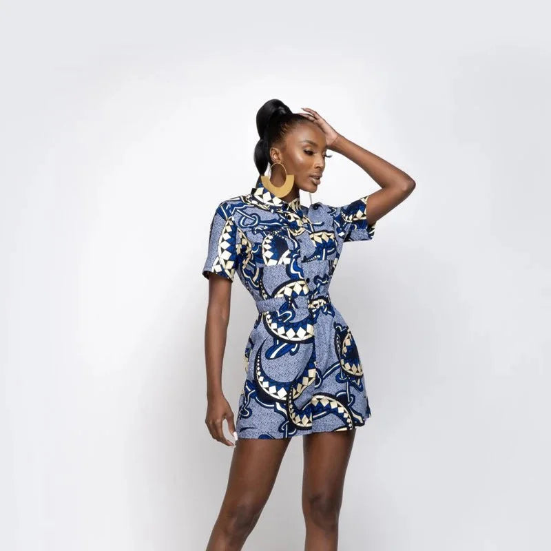 African Gold Drop Earrings