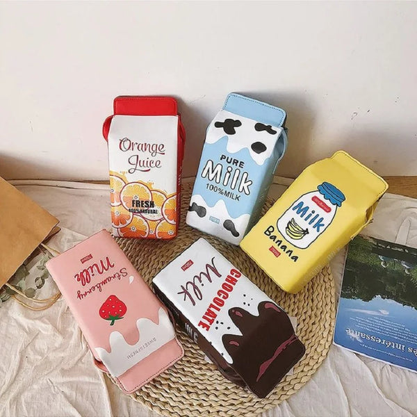 Vedazzling Milk Box Women Shoulder Bag
