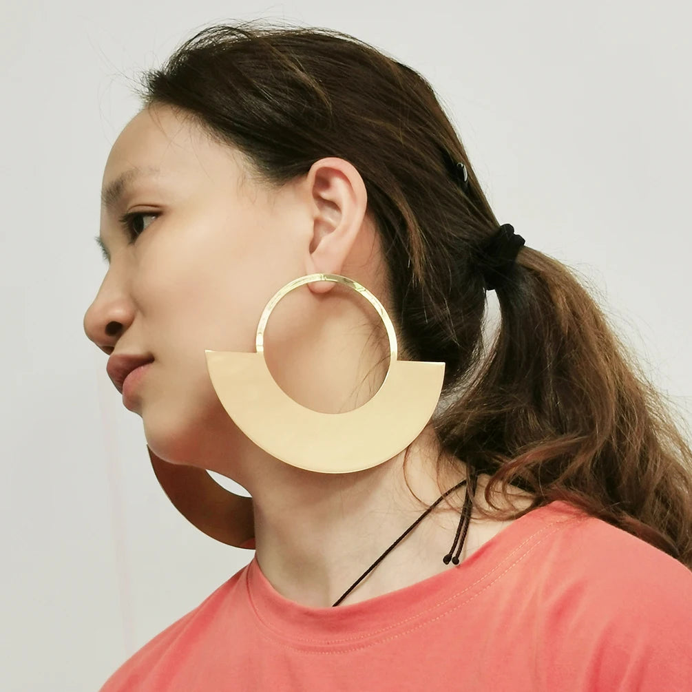 African Gold Drop Earrings