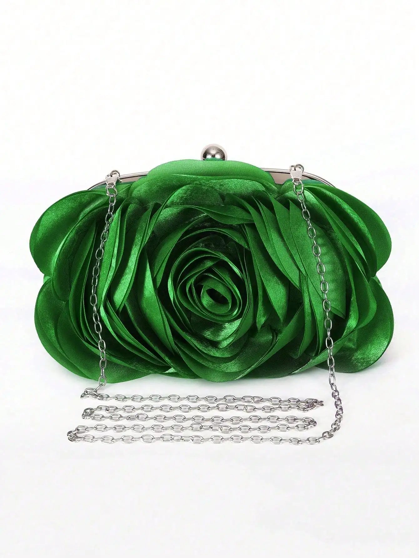 Hot Sale Evening Bag Flower Bride Small Purse Full Dress Party Handbag Wedding Wallet Women Floral Chain Lady Clutches EB034