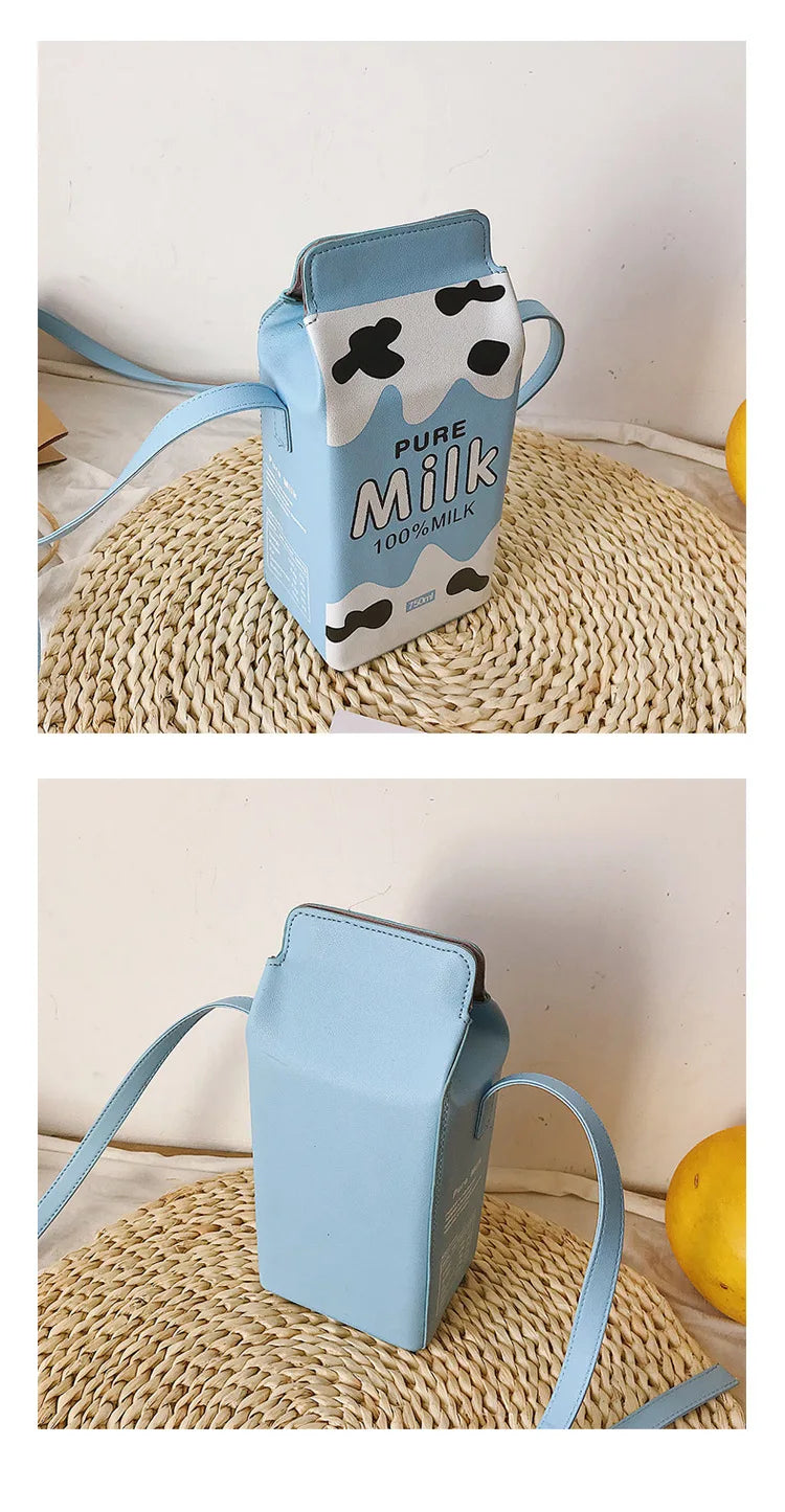 Vedazzling Milk Box Women Shoulder Bag