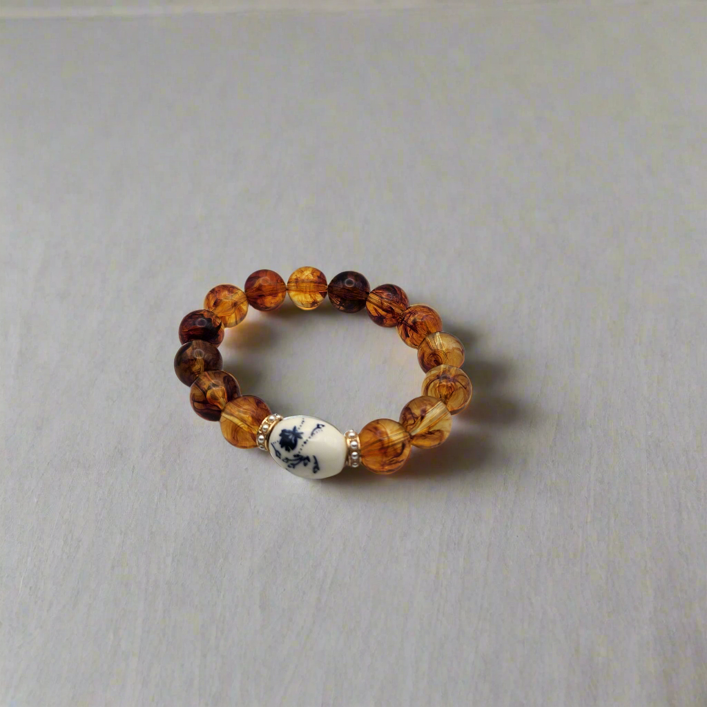 Marron beaded bracelet