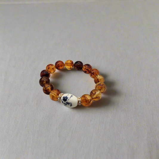 Marron beaded bracelet