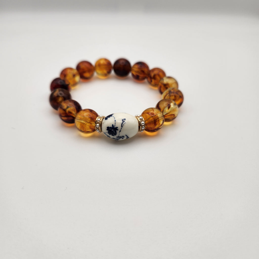 Marron beaded bracelet
