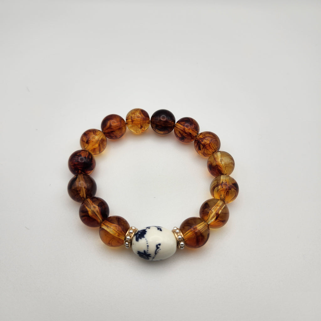 Marron beaded bracelet