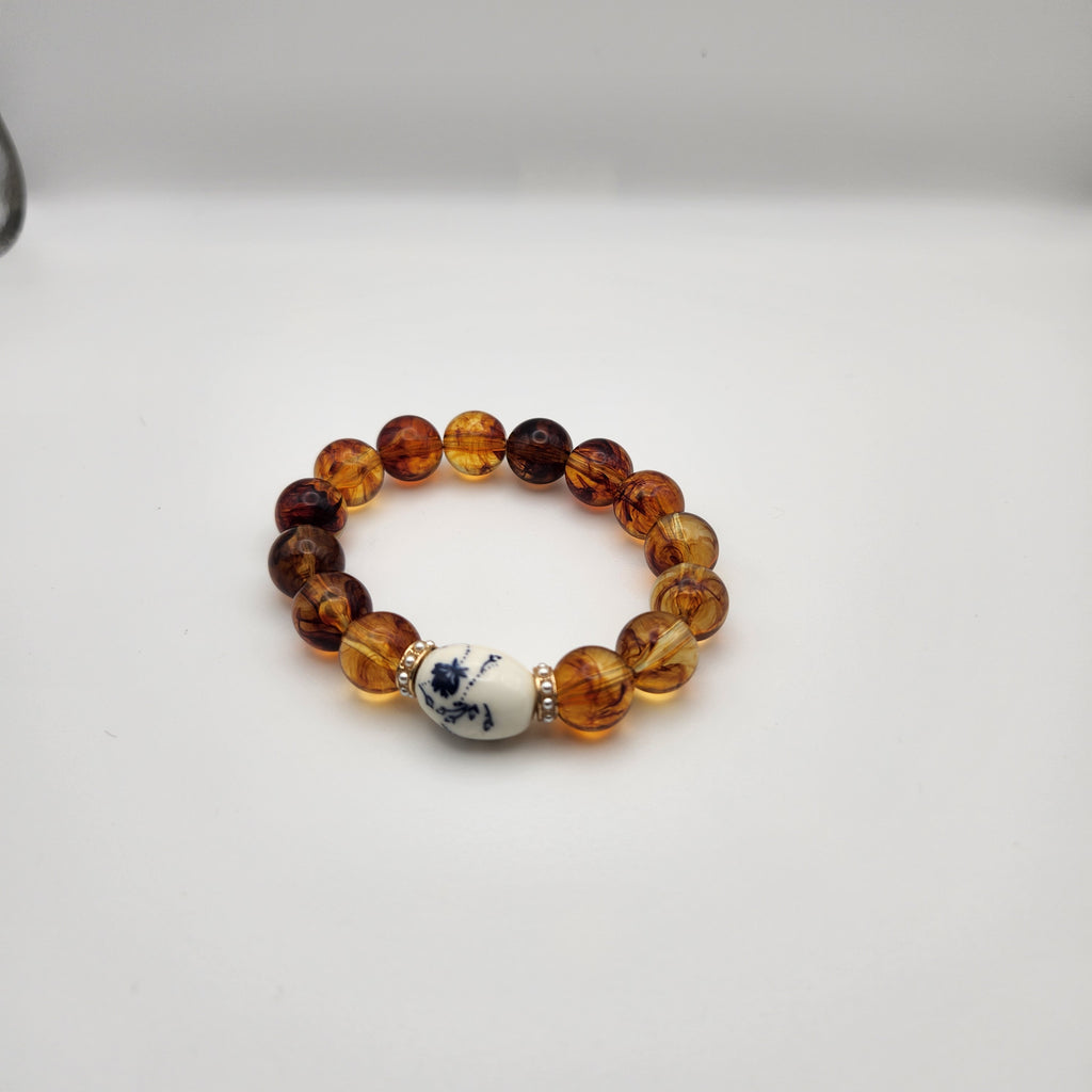 Marron beaded bracelet