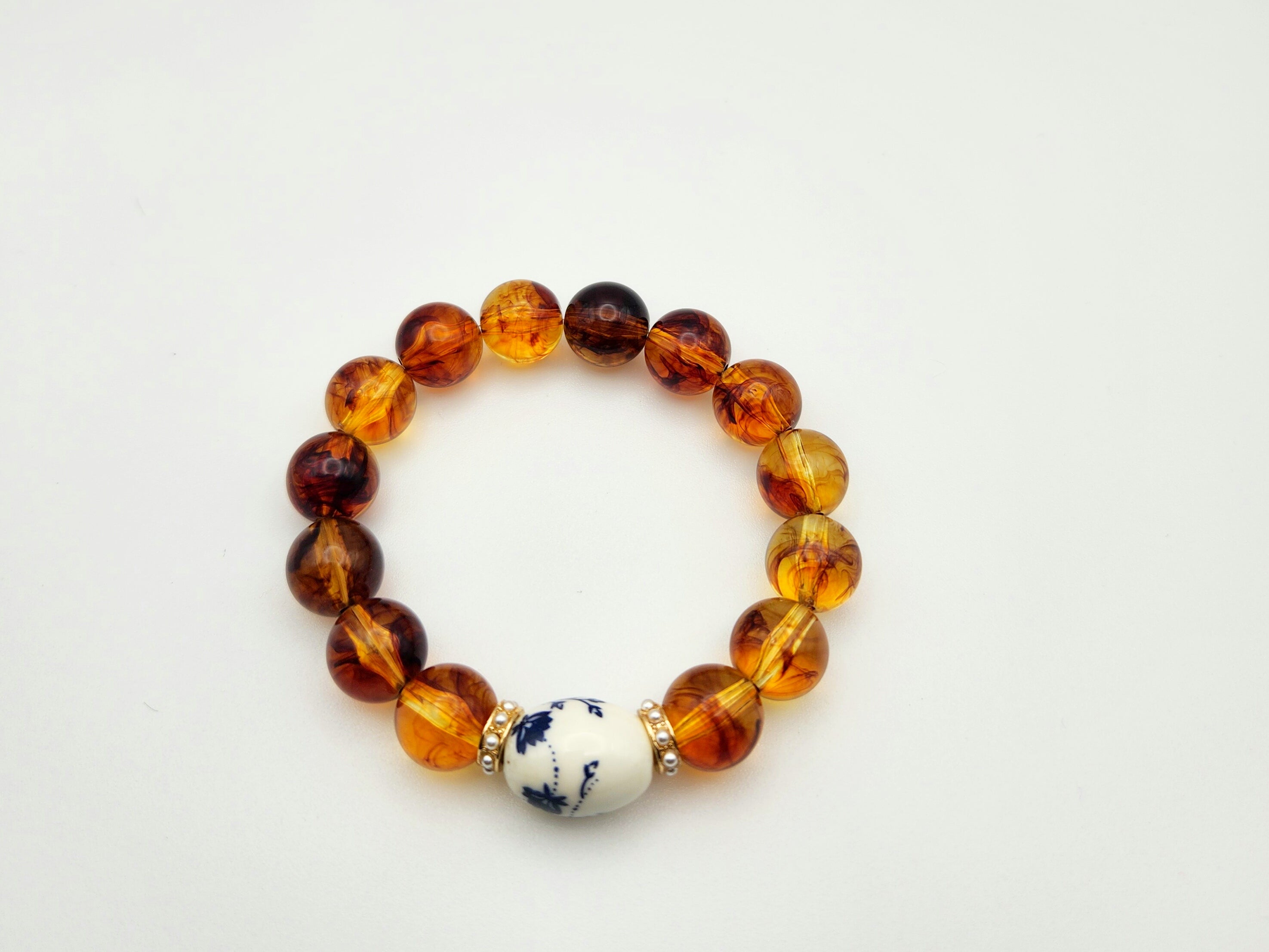 Marron beaded bracelet