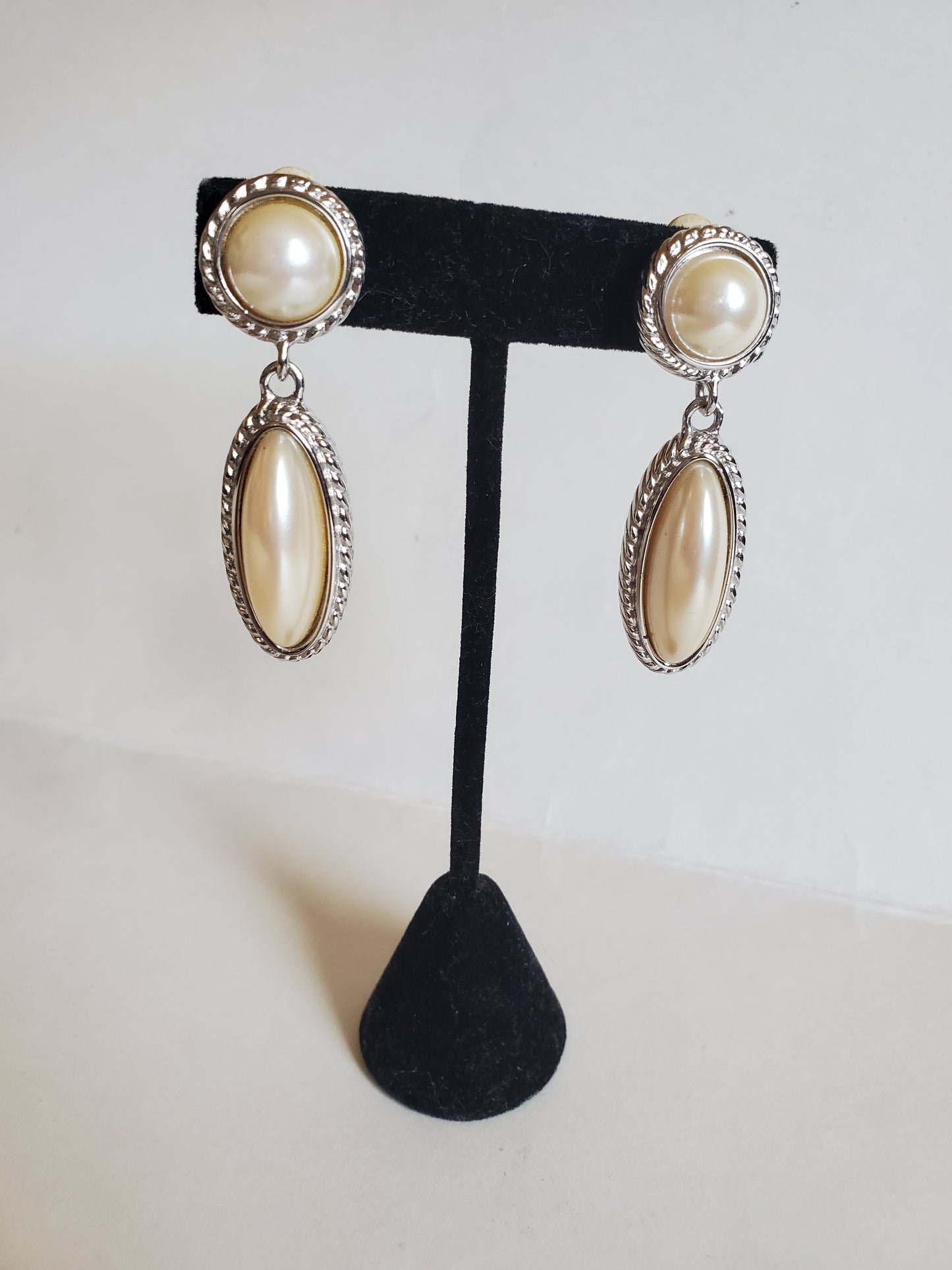 Vintage Chandelier Pearl Earrings