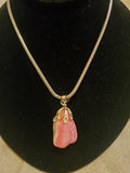 Raw Rhodochrosite Necklace
