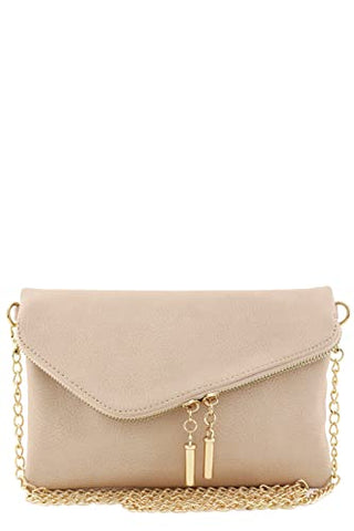 FashionPuzzle Envelope Wristlet Clutch Crossbody Bag with Chain Strap –  Vedazzling Accessories