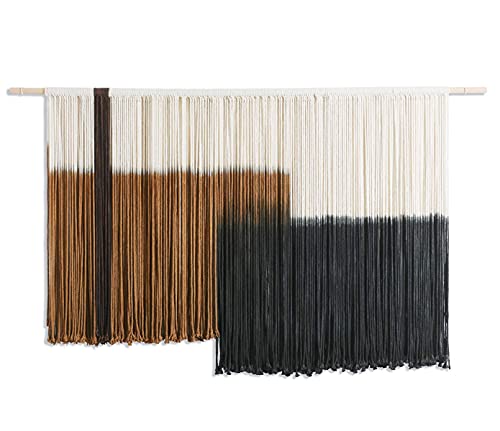 Macrame Wall Hanging Large Dip Dye Tapestry Fiber Wall Art Boho Bedroom Décor