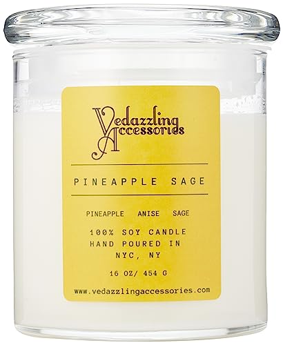 Vedazzling Accessories Pure Soy Wax 16oz Pineapple Sage