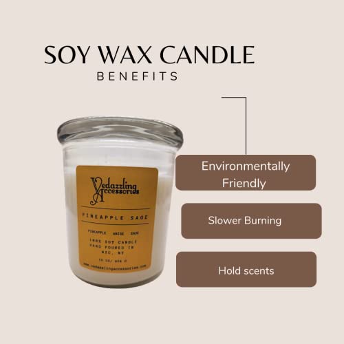 Vedazzling Accessories Pure Soy Wax 16oz Pineapple Sage
