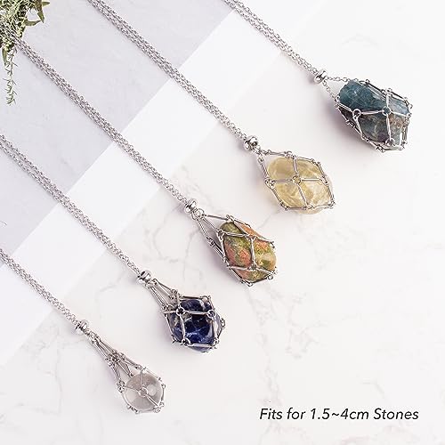 XIANNVXI Crystal Necklaces for Women Men Healing Crystals Necklaces Stone  Cone | eBay