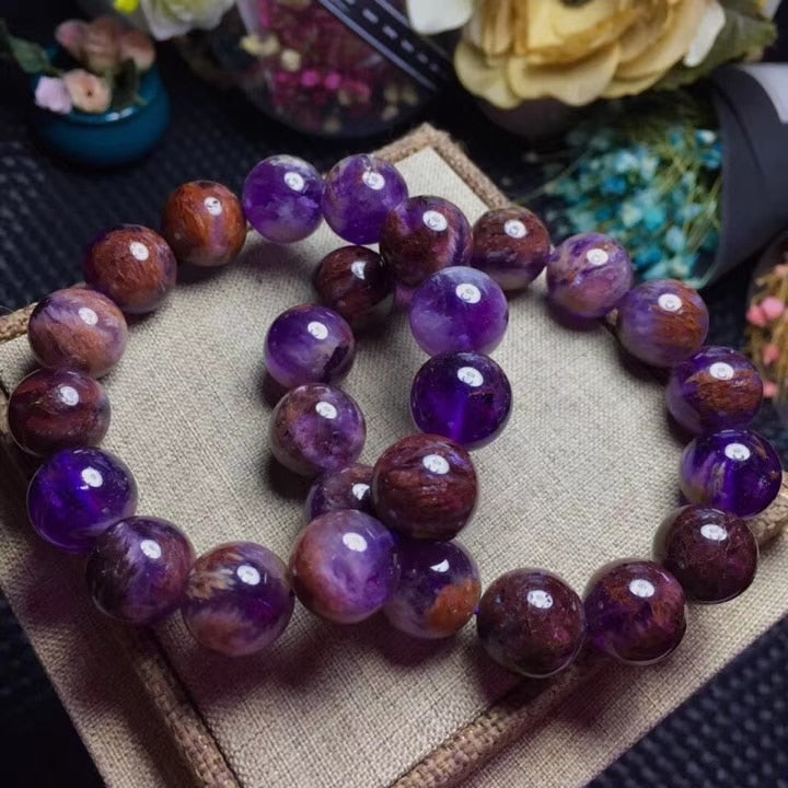 Genuine Natural Cacoxenite Quartz Bracelet