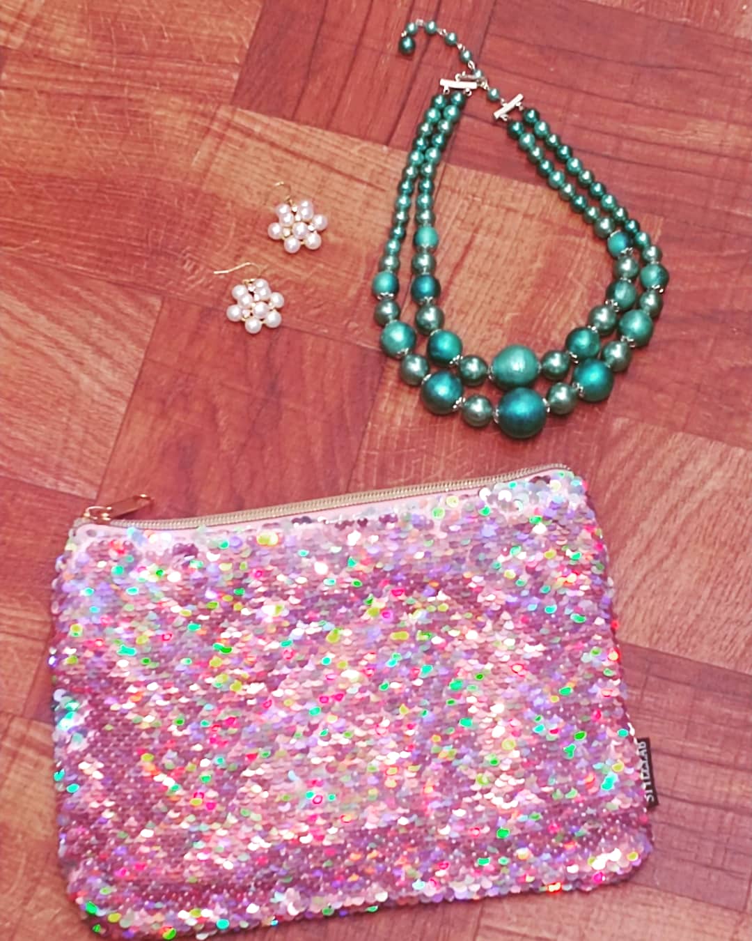 Cluster Band Gold Earrings - Vedazzling Accessories