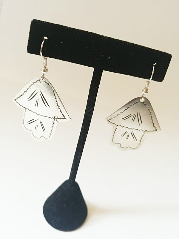 Hasma Earrings Silver - Vedazzling Accessories