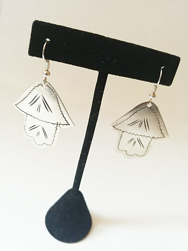 Hasma Earrings Silver - Vedazzling Accessories