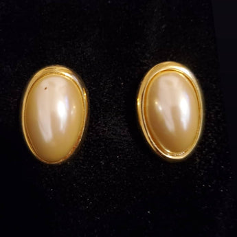 Vintage large cluster pearl earrings - Vedazzling Accessories