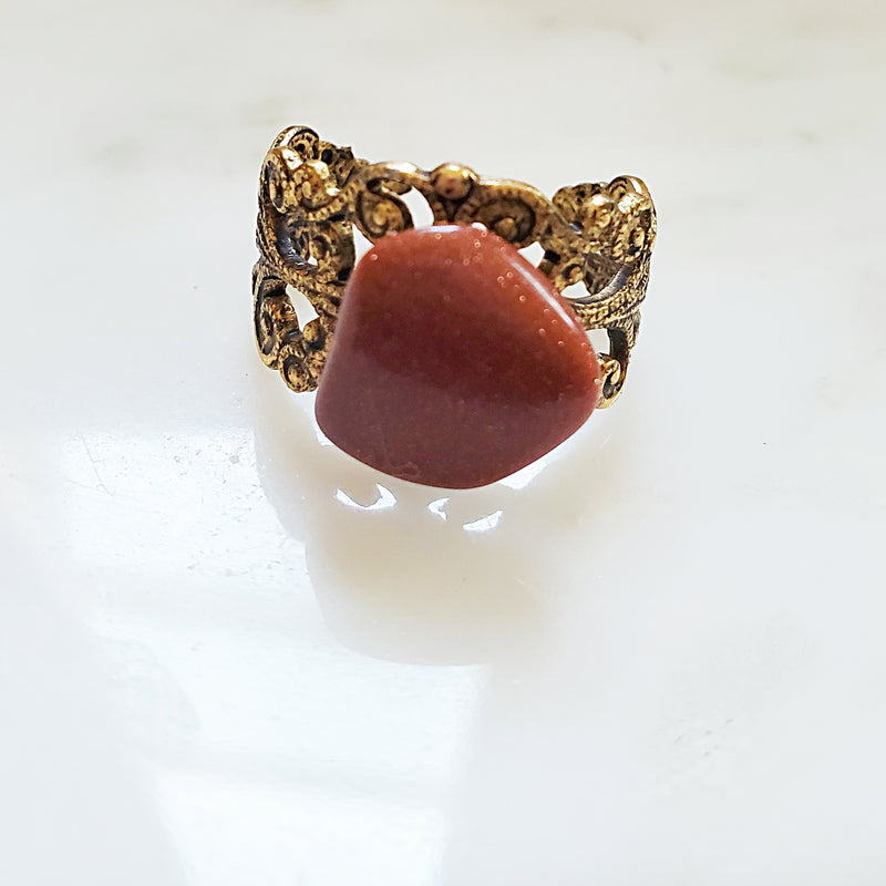 Drizy Stone Gold Ring