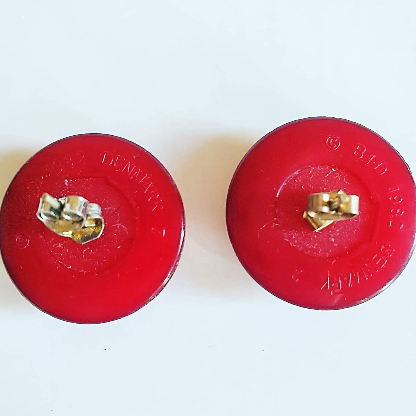 Vintage Ruby Red Earrings