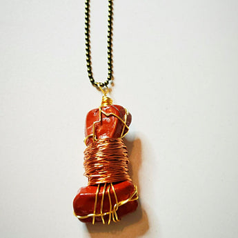 Niki Red Jasper Necklace- Vedazzling Accessories
