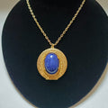 Lapis Locket Necklace