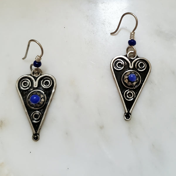 Love Knot Blue Earrings