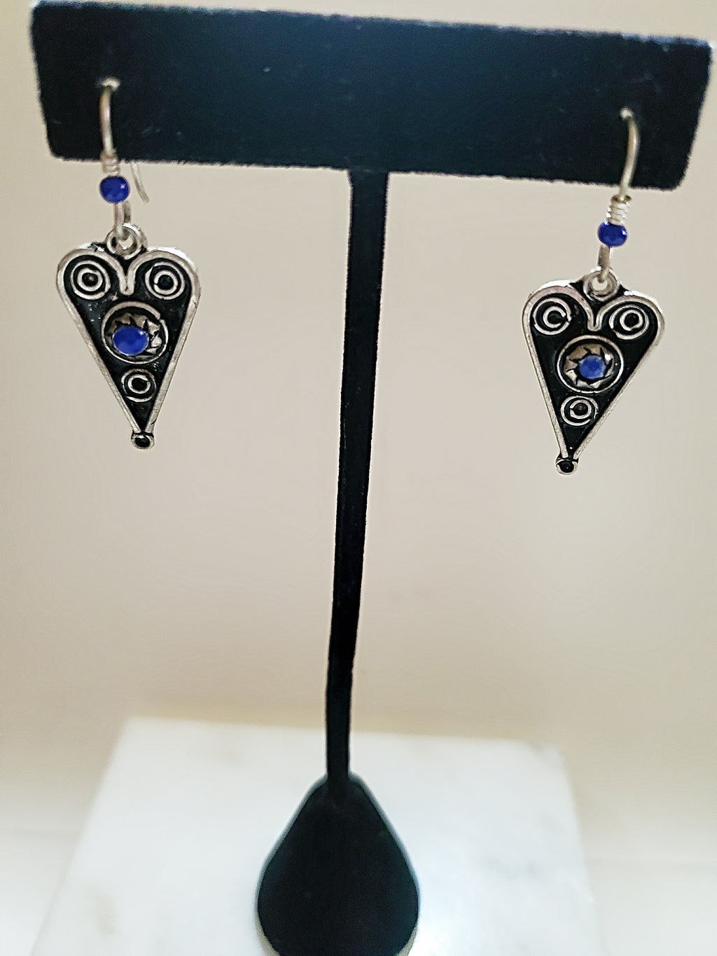 Love Knot Blue Earrings