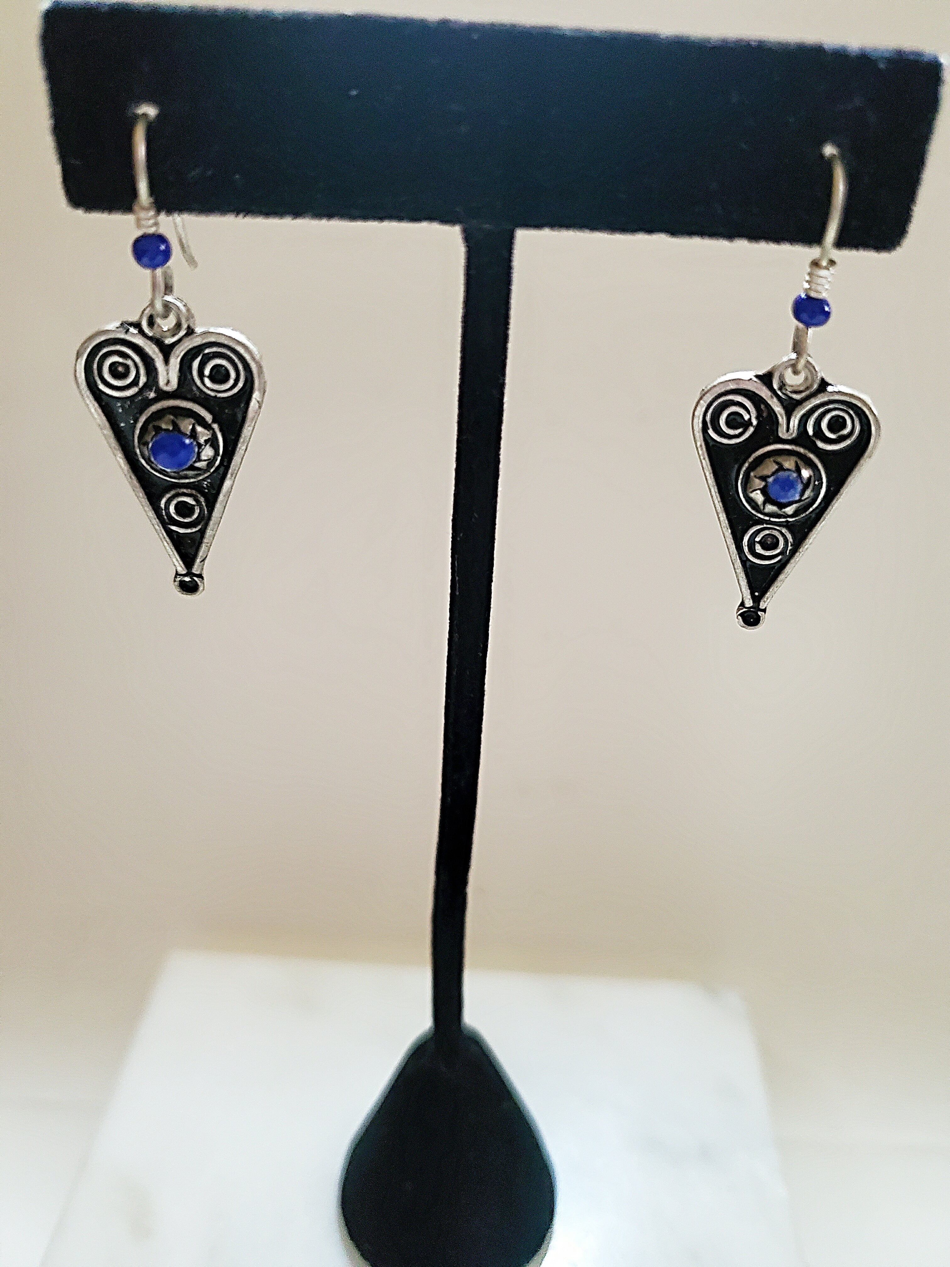 Love Knot Blue Earrings