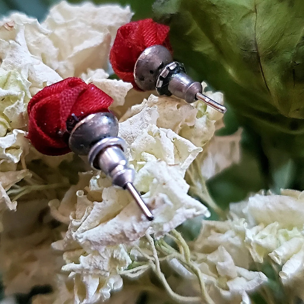 Rose Stud Earrings- SOLD OUT