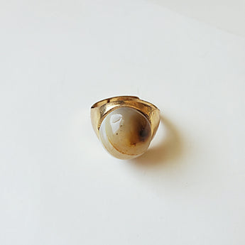 Clear Opal Gold Ring-Vedazzling Accessories