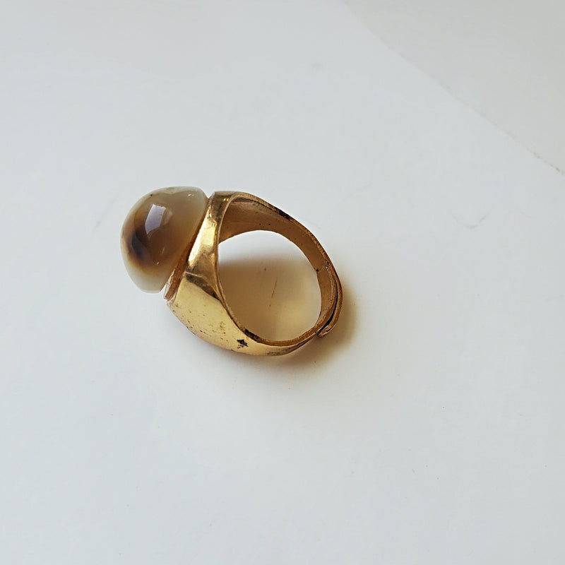 Clear Opal Gold Ring- Vedazzling Accessories