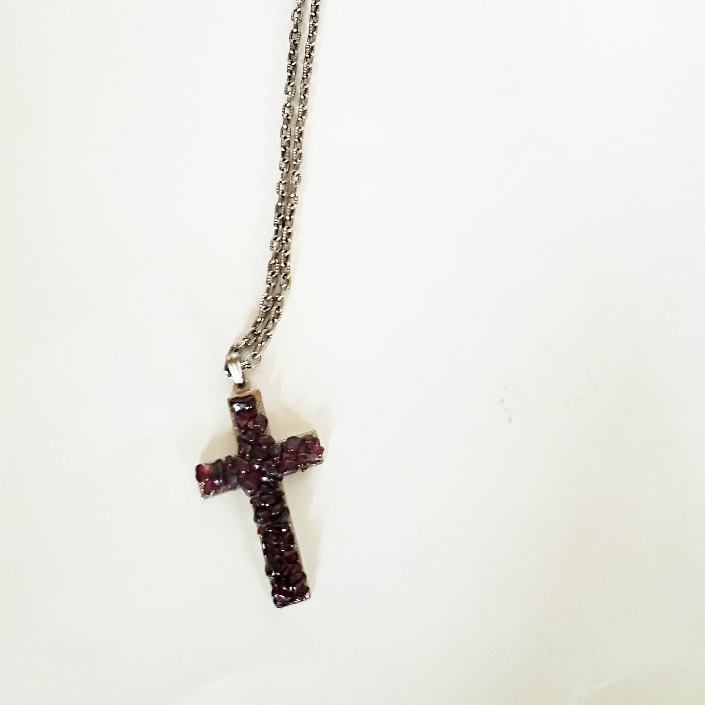 Cluster Cross Necklace