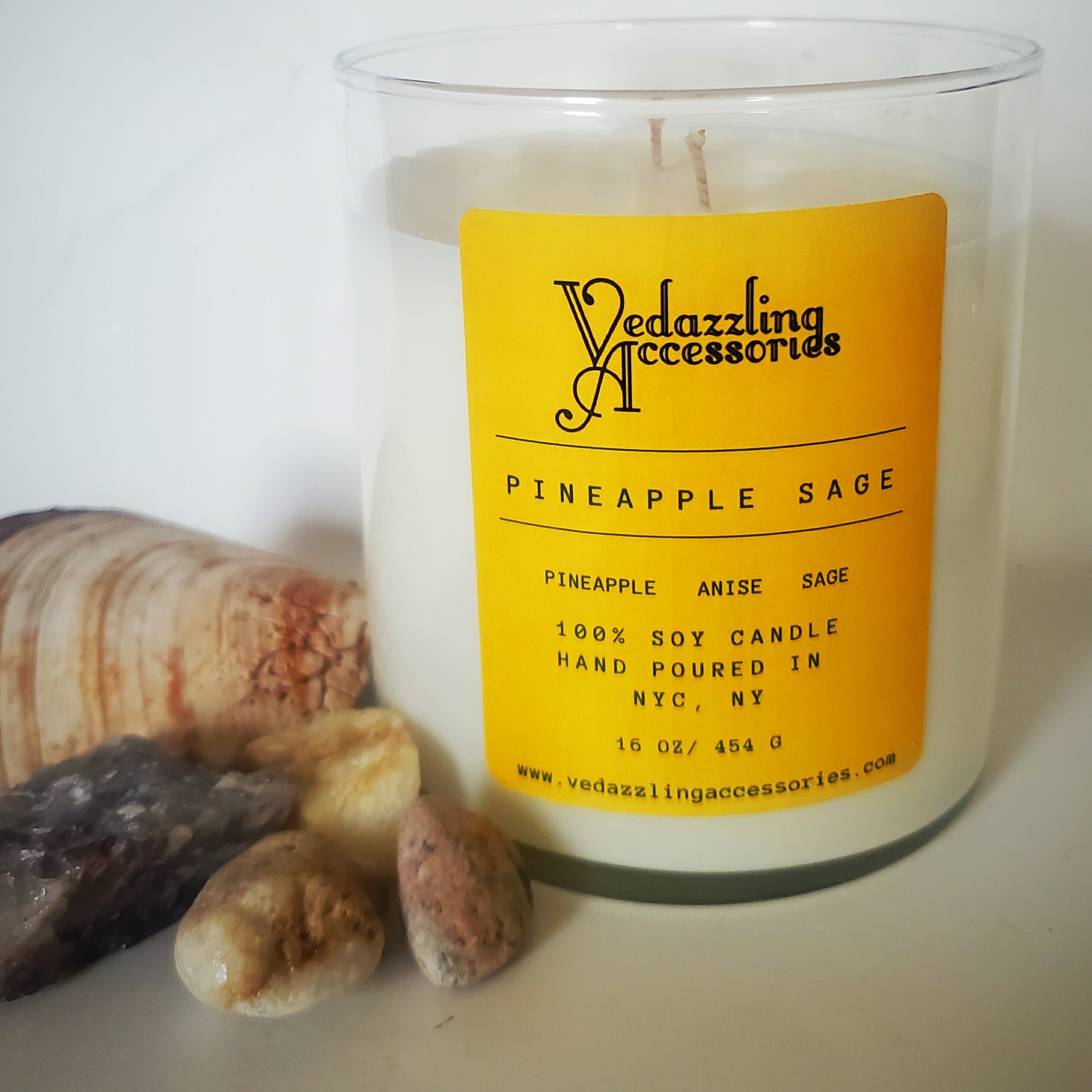 Pineapple Sage Candle- Vedazzling Accessories