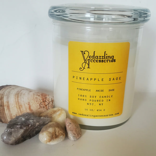 Pineapple Sage Candle- Vedazzling Accessories