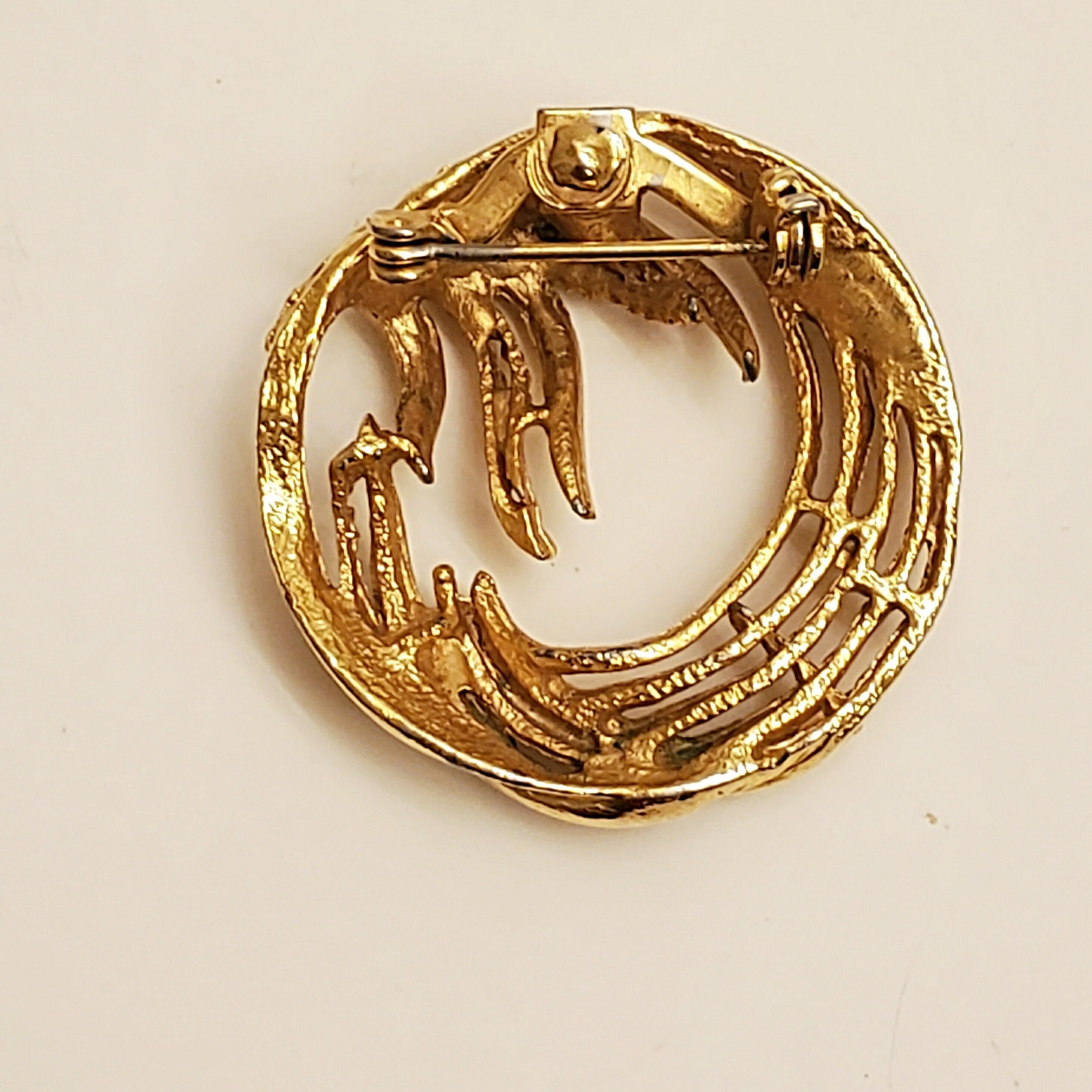 Vintage Wreath Brooch- Vedazzling Accessories