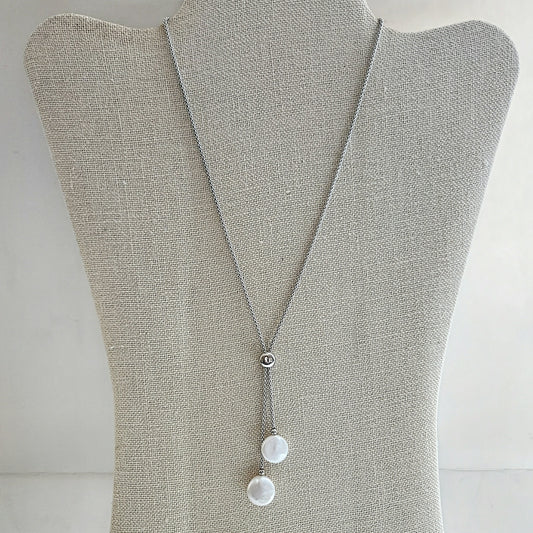 Coin Pearly Necklace-Vedazzling Accessories